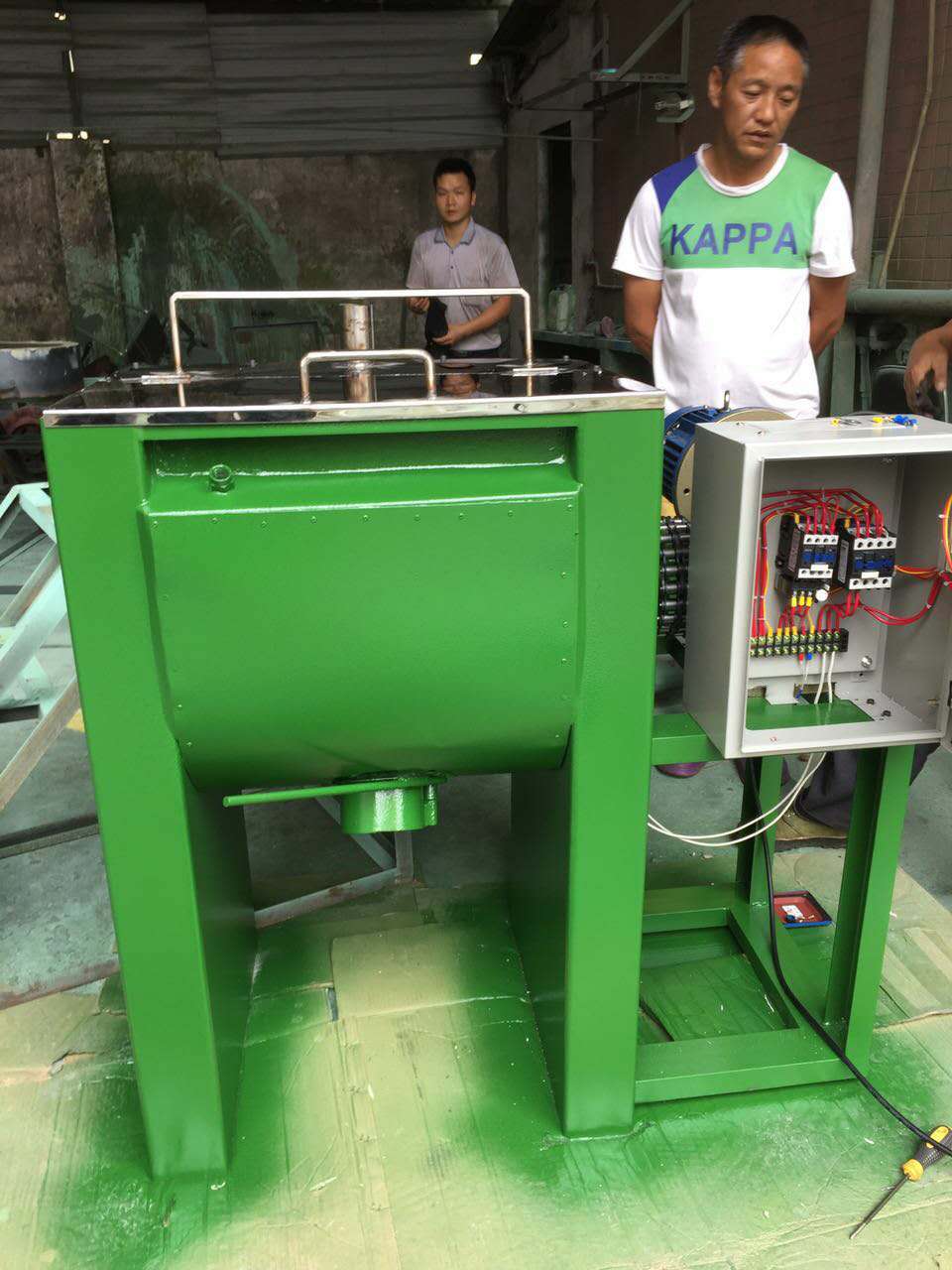 Hongyexing Machinery 50kg horizontal drying mixer(图2)